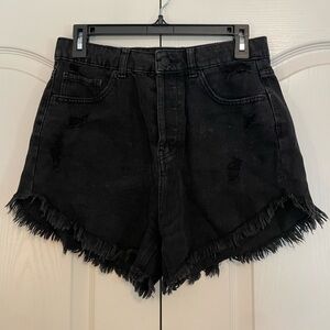 Wild Fable Black Denim high rise shorts, Size 4